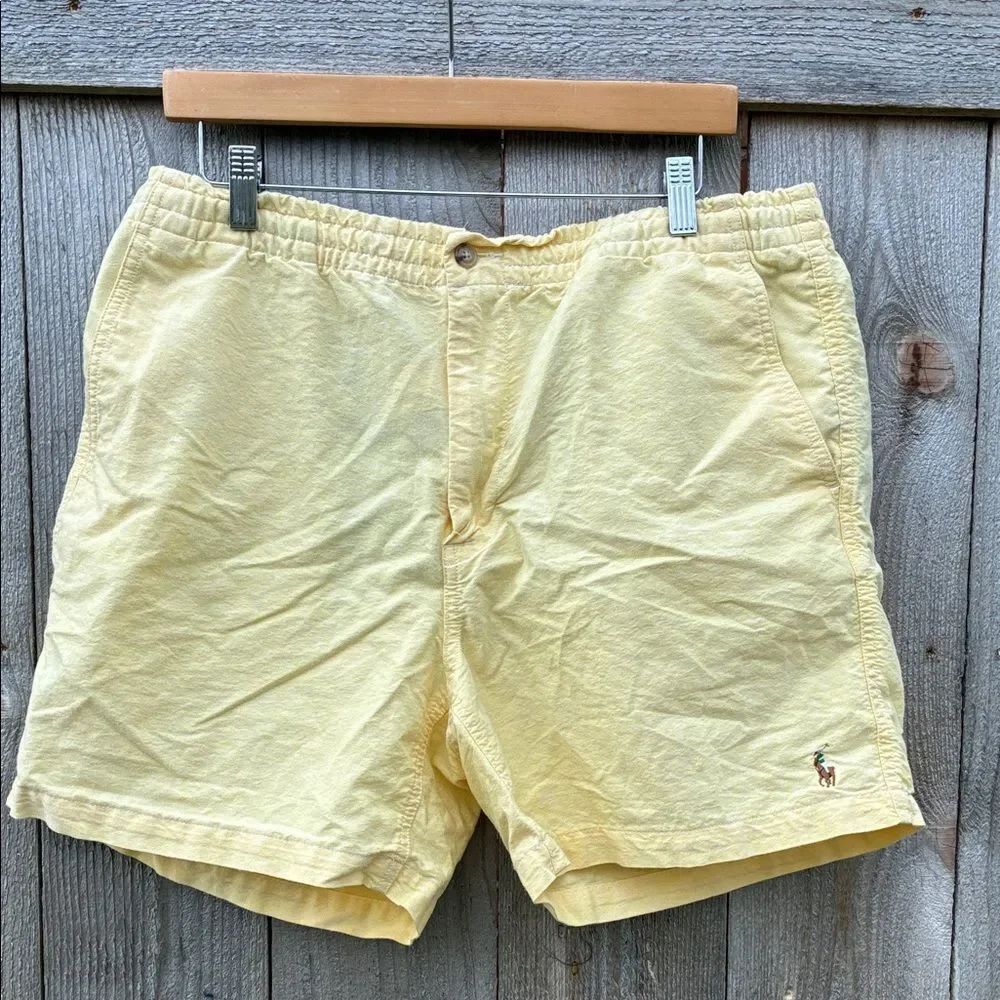 Polo Ralph Lauren Cotton Classic Fit 6” Shorts- Yellow